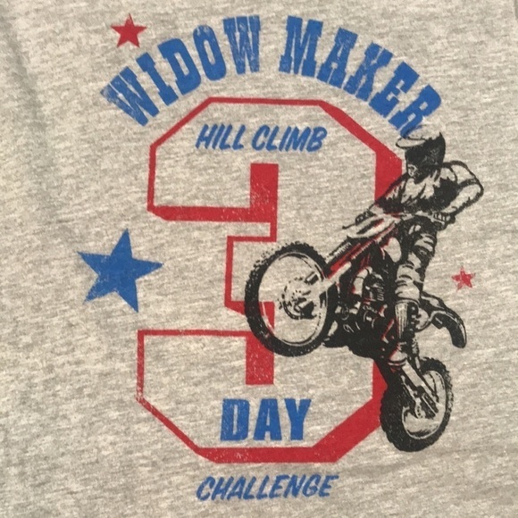 Lucky Brand “Widow Maker” Motor Cycle Gray Ling Sleeve Screen T-shirt size XL - Picture 4 of 8